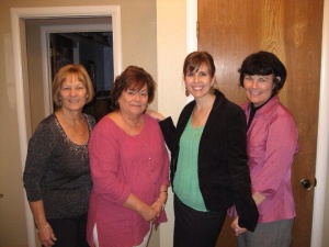 Gail Jones (second from left) was one of several longtime family friends who threw me a bridal shower.